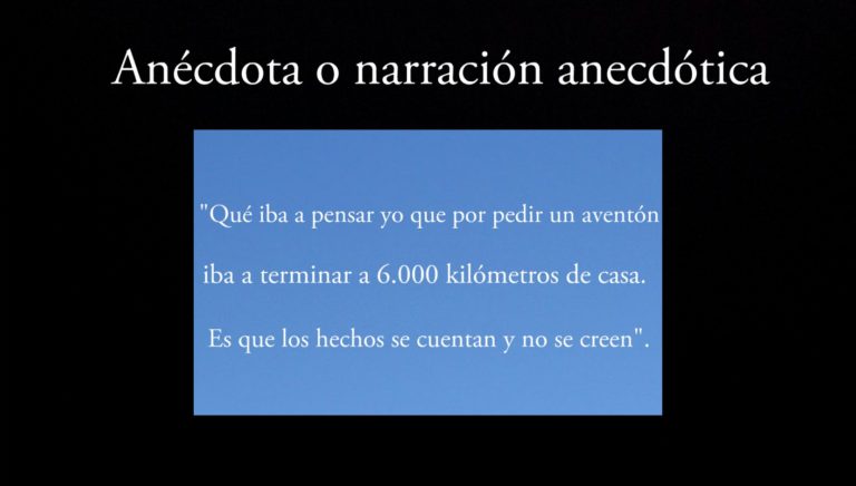 Como Redactar Una Anecdota Ejemplos