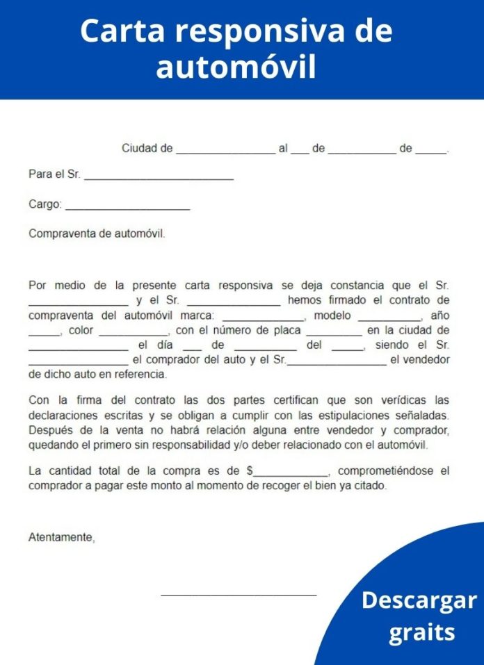 Carta Responsiva Qu Es Para Qu Es C Mo Hacerla Ejemplo Formatos