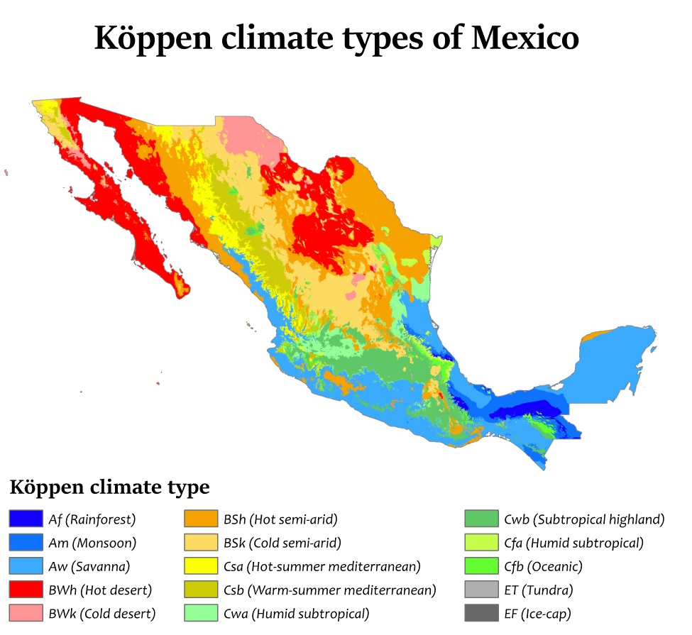 Ecosistemas de México tipos y sus características