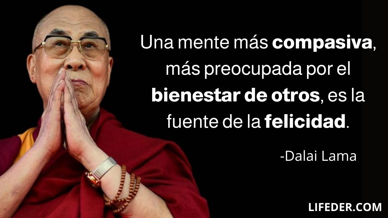 +100 frases del Dalai Lama sobre la felicidad, amor y vida