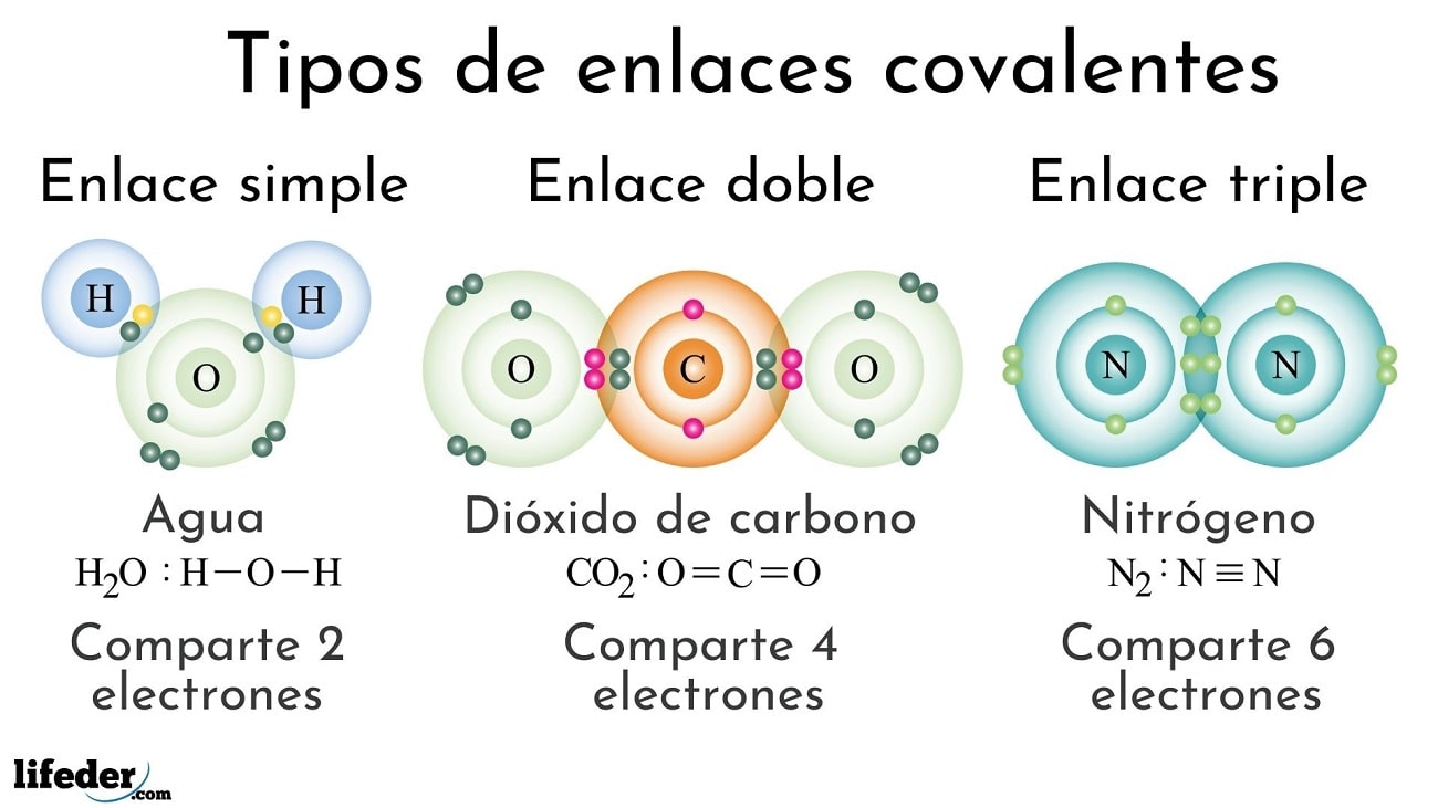 Enlace Covalente Características Tipos Ejemplos