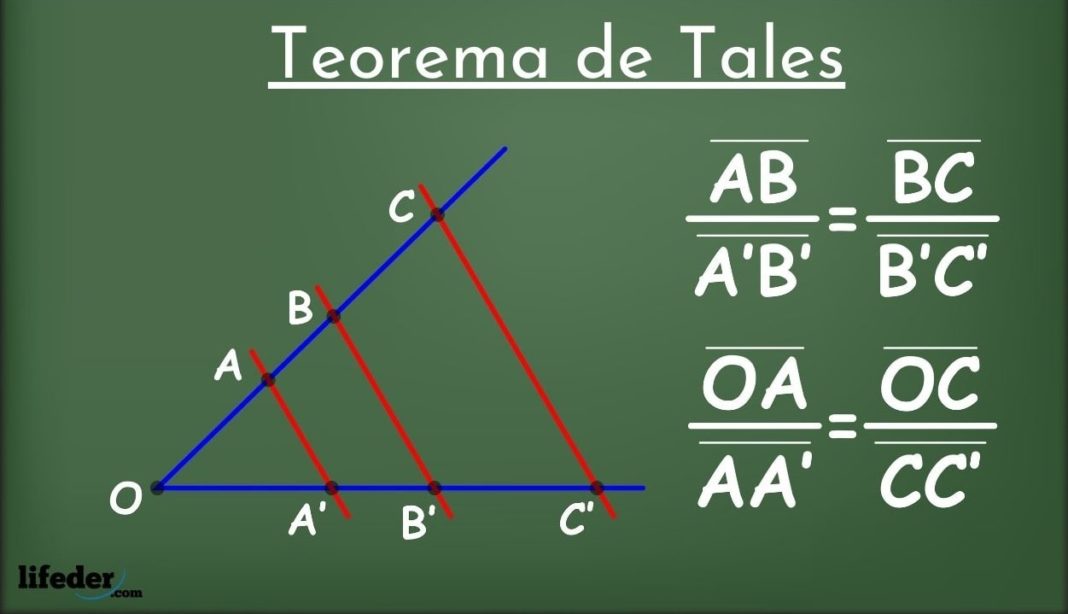 Teorema de Tales de Mileto explicación, primero, segundo