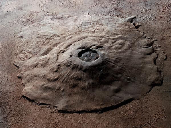 Monte Olimpo (Marte): características, efectos si estuviera en la Tierra