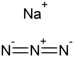 Azida de sodio (NaN3): estructura, propiedades, usos, riesgos