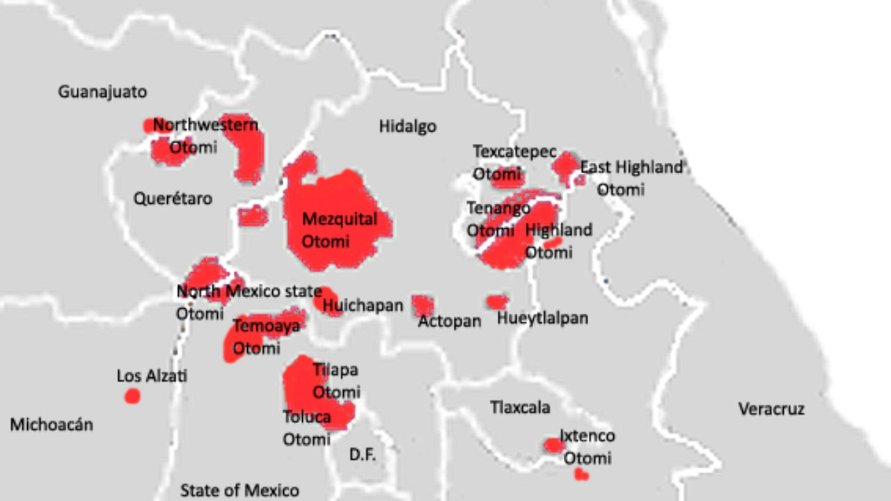 Resultado de imagen de donde se ubican los otomies