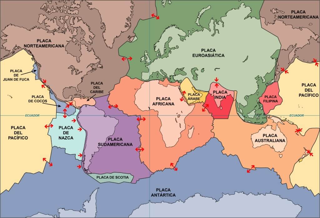 Placas Tectónicas: Qué Son, Teoría, Tipos, Movimiento, Consecuencias