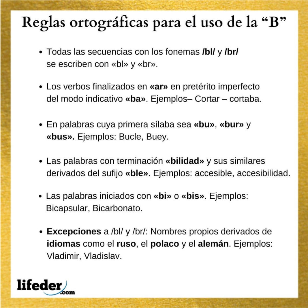 Reglas De Ortografía: La B Y La V - Lingolia