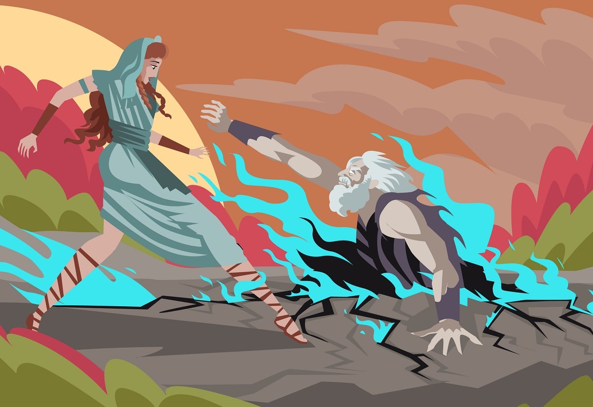 Похищение Персефоны АИДОМ иллюстрация