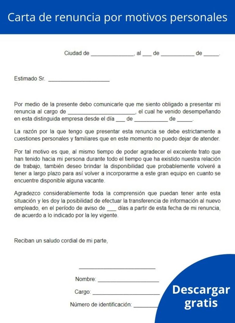 Carta De Renuncia Para Qué Sirve Cómo Hacerla Ejemplo Formatos 5756