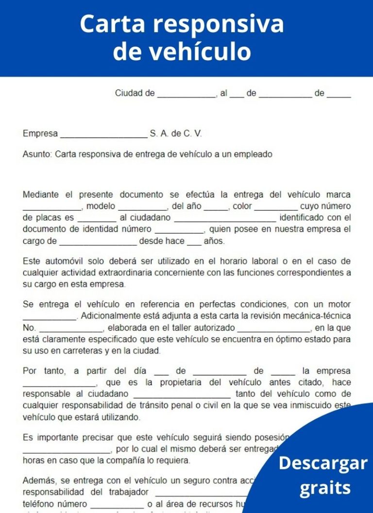 Carta Responsiva Formatos Y Ejemplos Word Para Imprim 3370