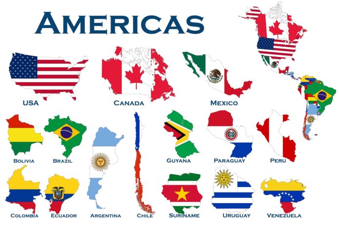 Mapas De América Entera Norte Y Sur Continente Americano 4559