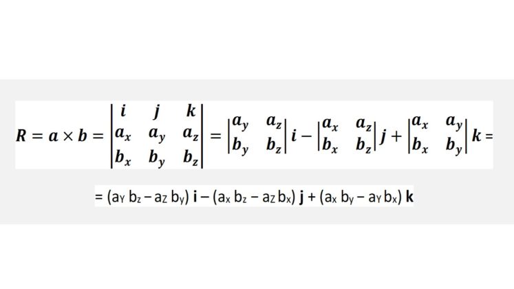 Producto Cruz: Qué Es, Propiedades, Ejemplo, Ejercicio Resuelto