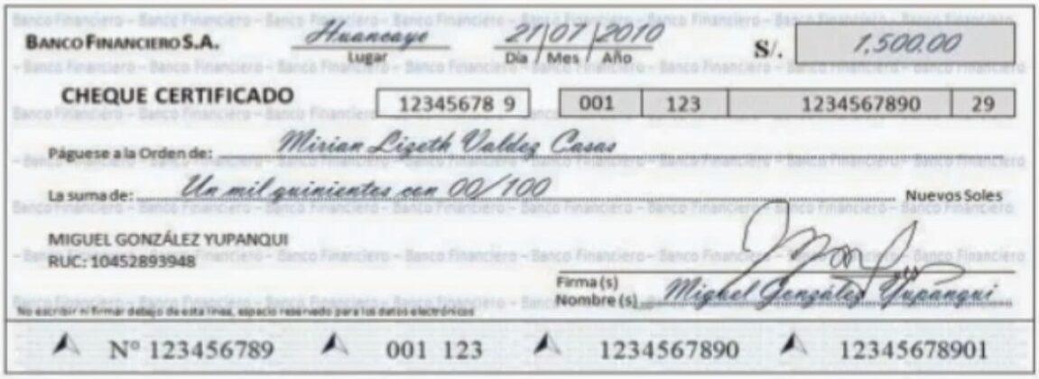 Cheque Certificado Qué Es Características Para Qué Sirve Ejemplo 0870